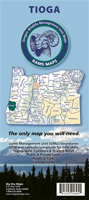 RAMS Tioga GMU Map - Oregon